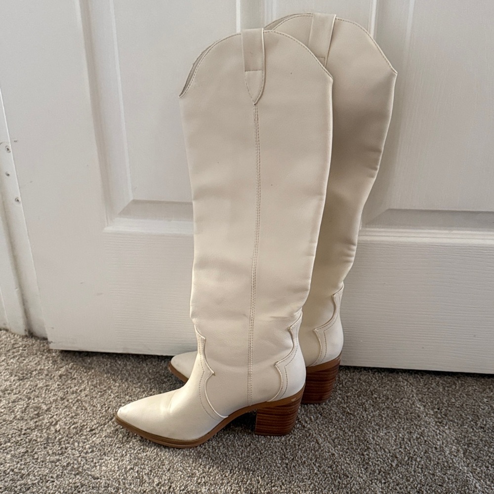 Billini Cream cowboy boots